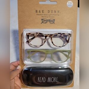 Rae Dunn 2 In One With a Case Premium Blue Light Blocking Reading Glasses